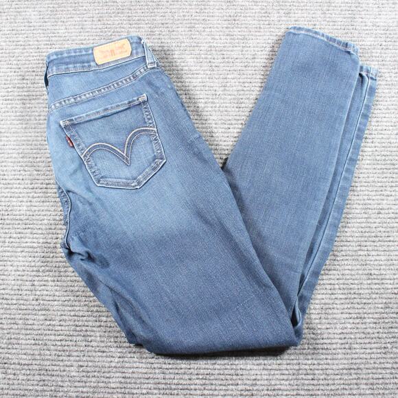 Levi’s 535 Legging Jeans Women’s W27 L30 Medium Wash Stretch Skinny - Picture 1 of 10